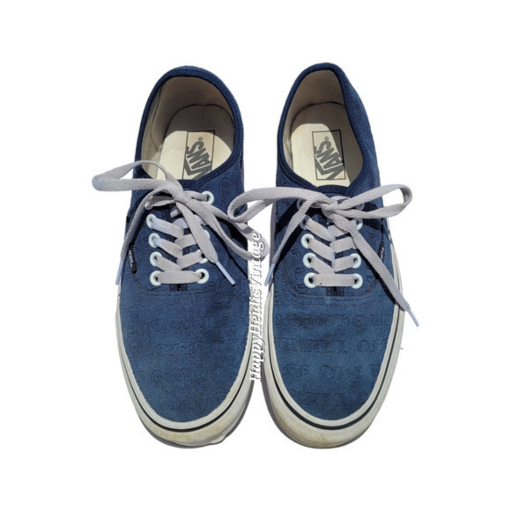 HP Vans Deboss OTW Drs Blue Suede Skate‎ Low Sneaker Skate Shoe Men's Size 9